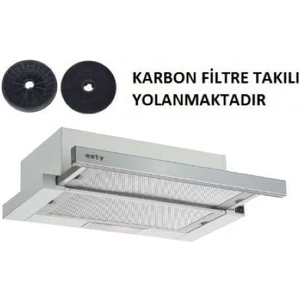 Çift Motor Inox Aspiratör+Karbon Filtre Bacasız Kullanım