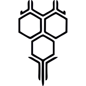 Siyah Petek Ön Kaput Sticker 35 x 60 cm