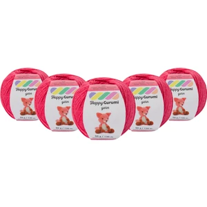 Happy Yarn Happy Gurumi K771 Gülpembe Amigurumi Örgü Ipi 50GR 130M 5'li Paket