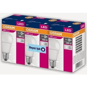 8.5W Beyaz LED Ampül 3'lü