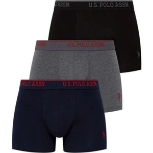 U.S. Polo Assn. 80097 Erkek Siyah-Antrasit-Lacivert 3'lü Boxer