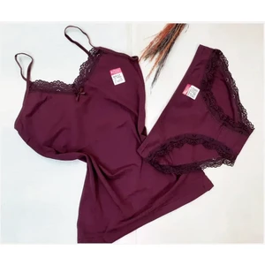 Dantelli Ince Askılı Bayan Atlet Külot Takım Kota 6303