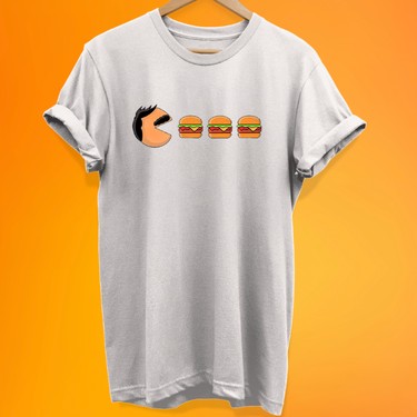 Remonz Pac Burger Bask l 100 Pamuk Oversize T Shirt Buyuk Beden