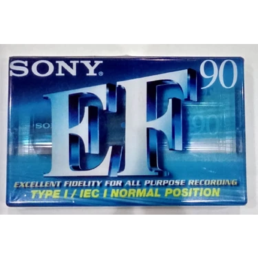 Sony Ef 90LIK Boş Teyp Kaseti Orijinal Sıfır