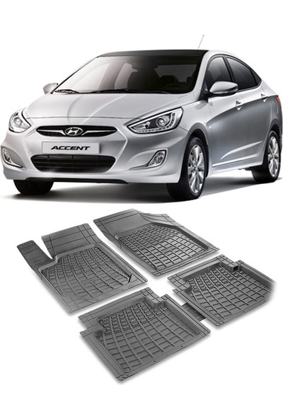 GMAX Hyundai Accent Blue Havuzlu Oto Paspas (Prs)