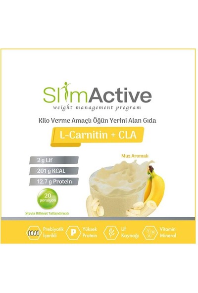 Slim Active Muz Aromalı Diyet Öğün