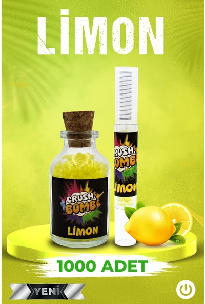 Crush Crushbomb Mentol Topu 1000 Adet Limon Aromalı+Aplikatör