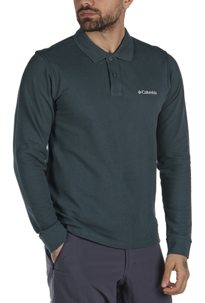 Columbia M Cascade Range Solid Ls Polo Erkek T-Shirt CS0099