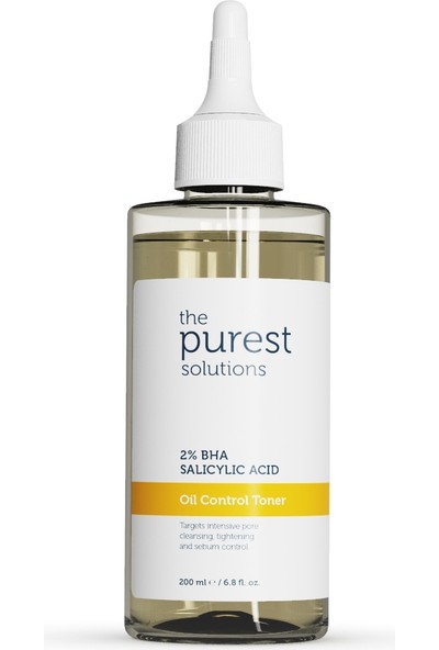 The Purest Solutions Bha %2 Oil Control Toner & Siyah Nokta Hedefli, Yağlanma, Gözenek Dengeleyici Tonik TPS208