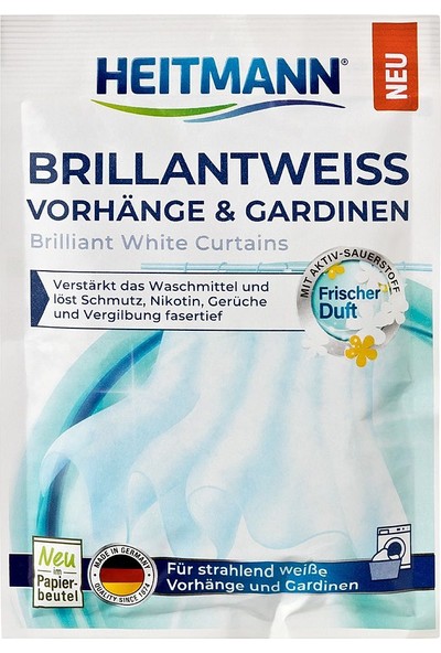 Heitmann Parlak Beyaz Perdeler İçin Toz Deterjan 50 gr