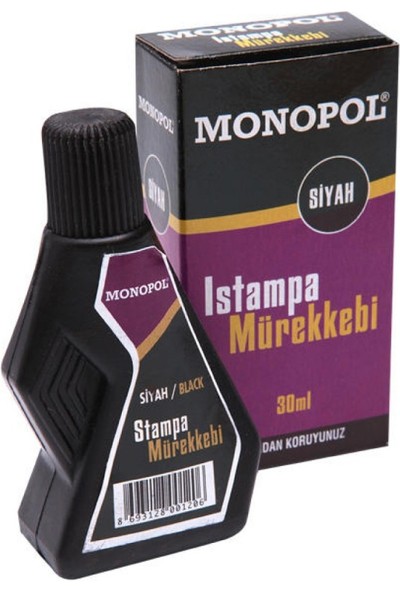 Monopol 30 cc Siyah Stampa Mürekkebi