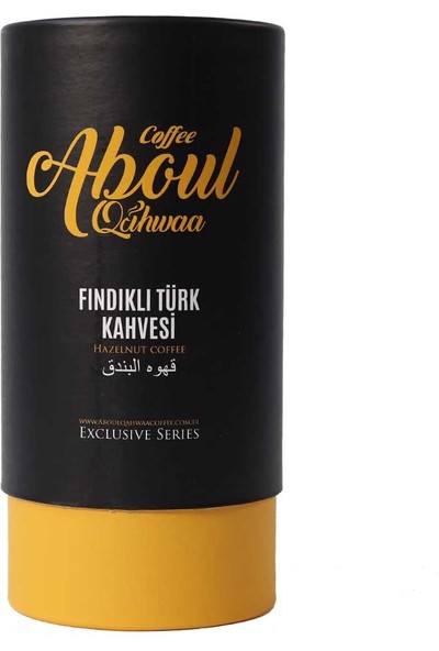 Aboul Qahwaa Silindir Kutuda Fındıklı Türk Kahvesi 250 gr