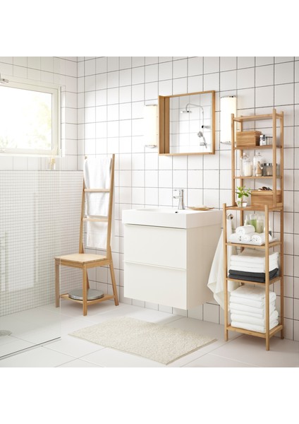 Ragrund Banyo Rafı Bambu, 33X28X163 cm Dolap