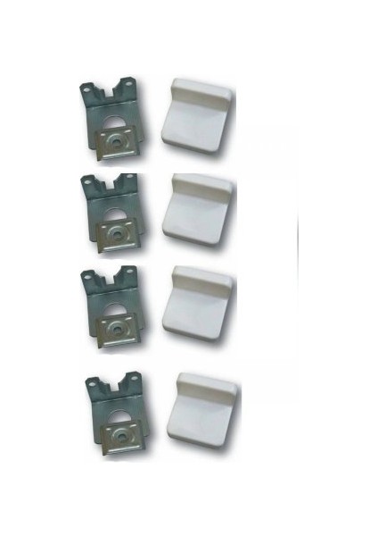 Lüks Dolap Askı Elemanı 1,2mm 4 Adet