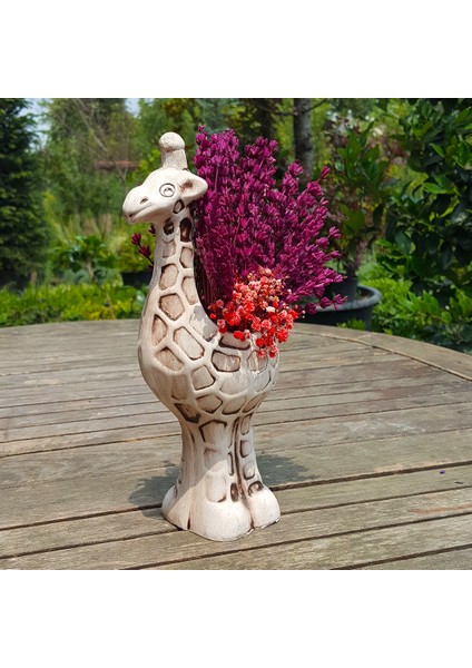 Zürafa Saksıda Bordo Lavanta modelleri