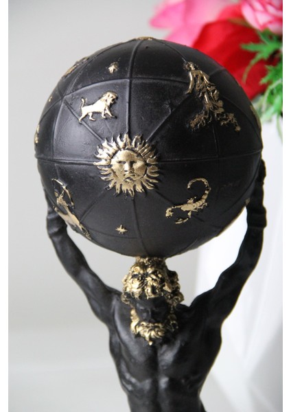 Dekoratif Burç Detaylı Siyah Atlas Hediyelik Biblo fiyatları