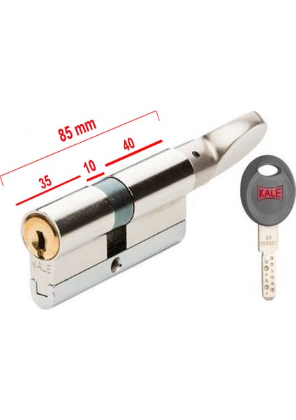 164 Cec M Mandallı Topuzlu (35+10+40) 85 mm Kilit Göbeği (Nikel) fiyatları