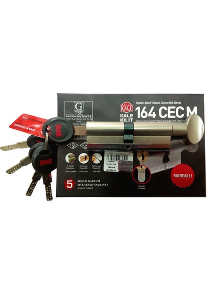 164 Cec M Mandallı Topuzlu (35+10+40) 85 mm Kilit Göbeği (Nikel) fırsatları