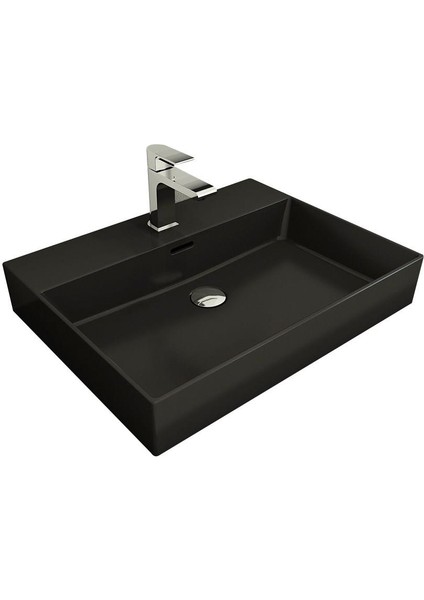 Bocchi Milano 60 cm Lavabo 1376-004-0126 Mat Siyah