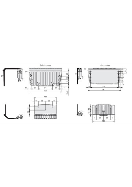 Indaux Sürgülü Gardrop Ön Kapak Taşıyıcı 2li Teker fiyatları