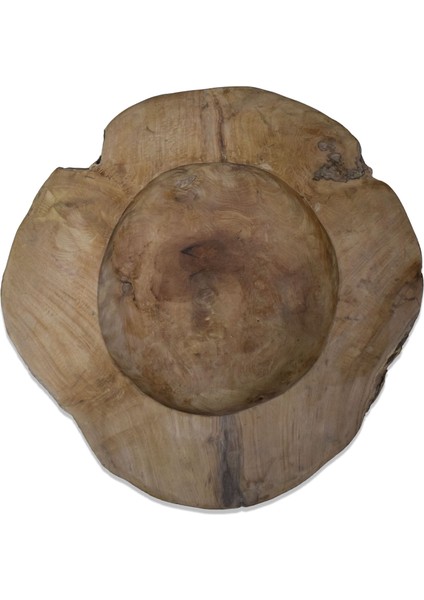 Ahşap Dekoratif Kase 50 cm Tik Ağacı Tek Parça El Yapımı fiyatları