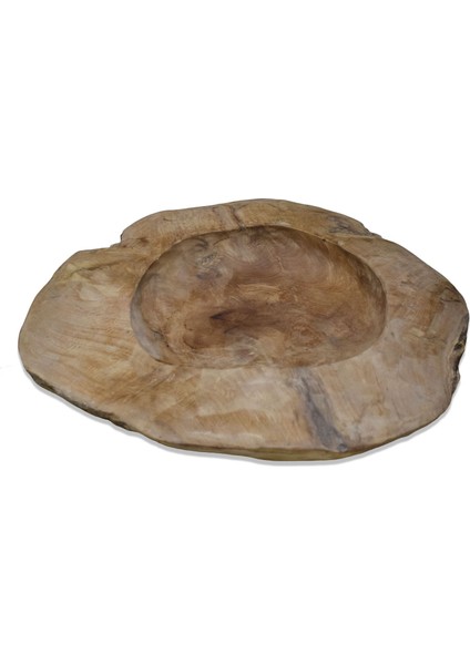 Ahşap Dekoratif Kase 50 cm Tik Ağacı Tek Parça El Yapımı modelleri