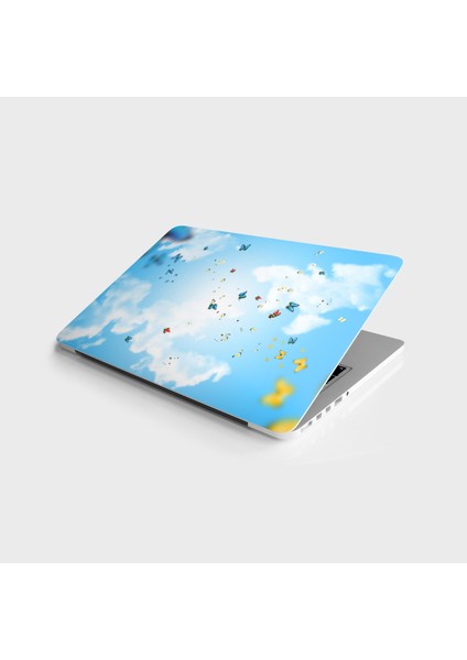 Laptop Sticker Bilgisayar Notebook Pc Kaplama Etiketi Kelebek Papatya