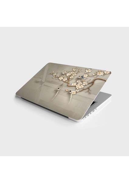 Laptop Sticker Bilgisayar Notebook Pc Kaplama Etiketi Kuşlar Ağaç
