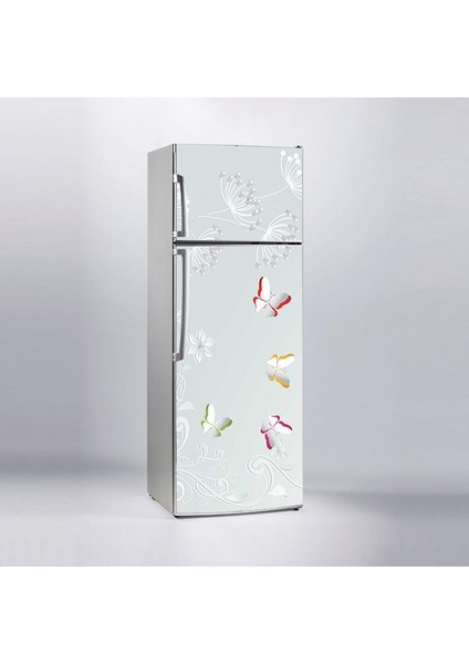 Buzdolabı Sticker Kaplama Dolap Kaplama Etiketi 3D Kelebek