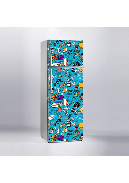 Buzdolabı Sticker Kaplama Dolap Kaplama Etiketi Lol Play