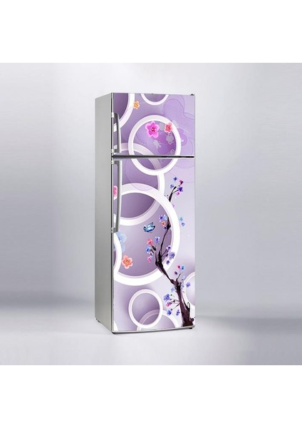 Buzdolabı Sticker Kaplama Dolap Kaplama Etiketi Yuvarlak Ağaç