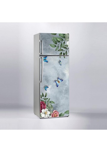 Buzdolabı Sticker Kaplama Dolap Kaplama Etiketi Zarif Çiçek
