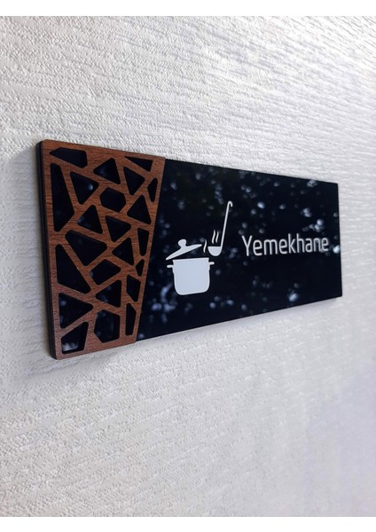 Wooden Serisi Yemekhane Kapı Isimliği fiyatları