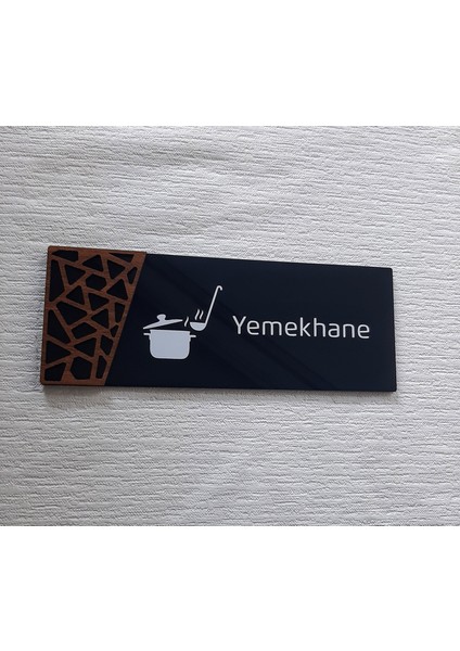 Wooden Serisi Yemekhane Kapı Isimliği fırsatları