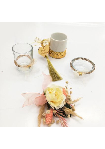 Damat Fincan Tepsi Aksesuarları - Altın 53782