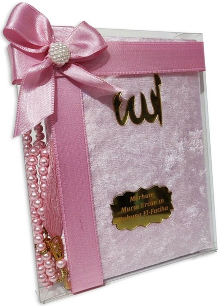 Kadife Yasin-I Şerif ve Inci Tesbih Seti