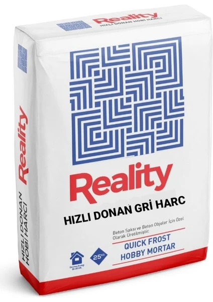 Hızlı Donan Gri Beton Saksı Harcı (25 Kg.)