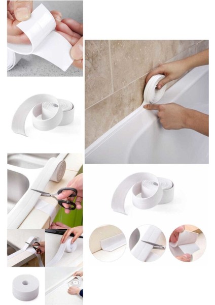 Lavabo Küvet Duş Kenar Bandı Su Sızdırmaz Bant 2 Adet fırsatları