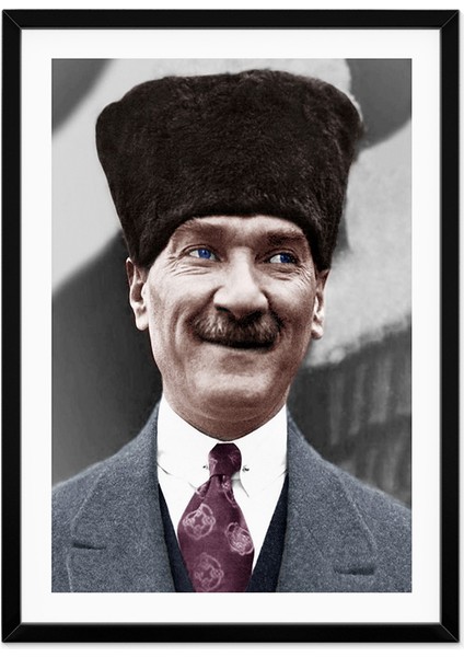 Atatürk Gülerken Çerçeveli Tablo 40 x 60 cm