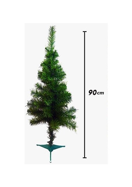 Yılbaşı Çam Ağacı Lüks 90 cm 72 Dal