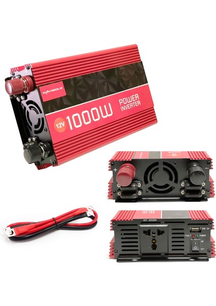 Inverter Modifiye Sinüs 12V 1000W Navigold