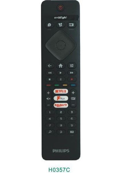 Huayu Kl Phılıps RM-L1660 H0357C Netflıx-Rakuten Tv Tuşlu Tv Kumanda