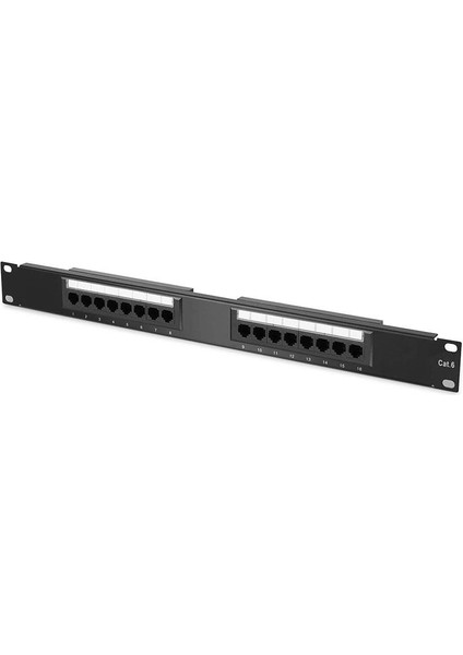 Cat6 Ethernet Patch Panel 16 Port RJ45 Duvar ve Raf Tipi Patch Panel