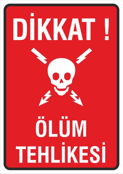 - Iş Güvenliği Uyarı ve Yönlendirme Levhası 24 x 34 034