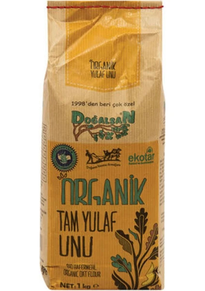 Organik Tam Yulaf Unu 1 kg