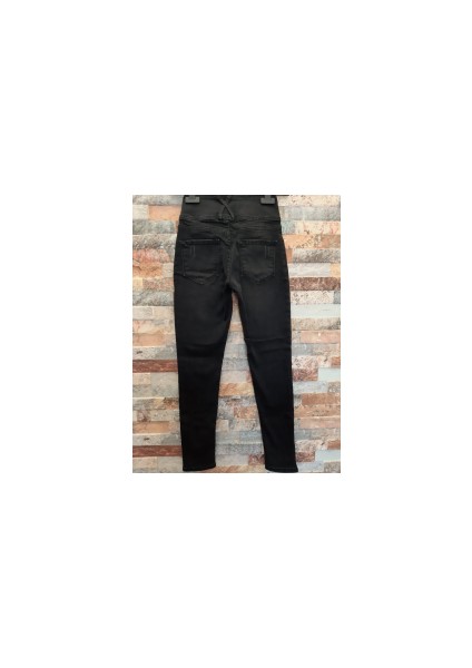Yüksek Bel Likralı Jean Pantolon 90 cm modelleri