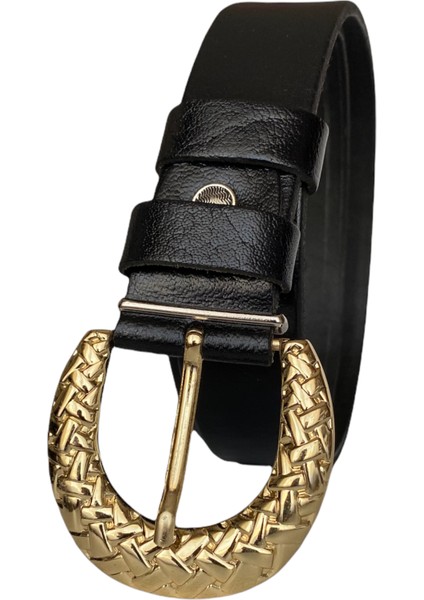 Deri Gold Tokalı Kadın Kemeri 4 cm fiyatları