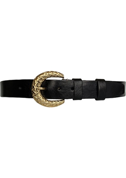Deri Gold Tokalı Kadın Kemeri 4 cm