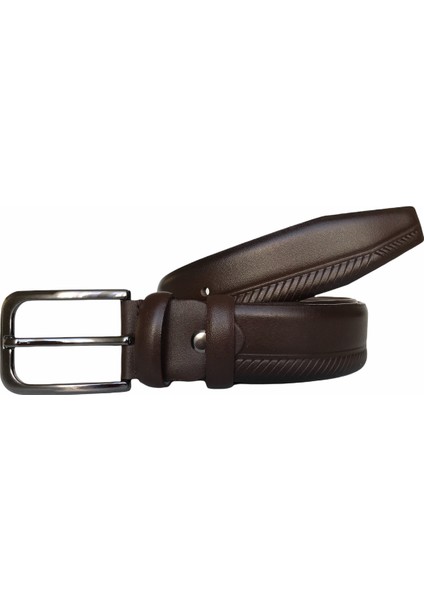Deri Kahverengi Klasik Pantolon Kemeri 3.5 cm fiyatları