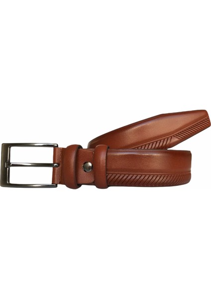 Deri Taba Klasik Pantolon Kemeri 3.5 cm